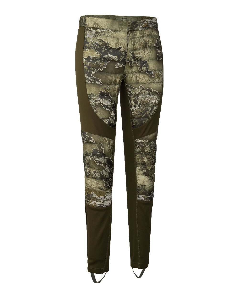 Realtree Excape coloured Deerhunter Excape Quilted Trousers on white background #colour_realtree-excape
