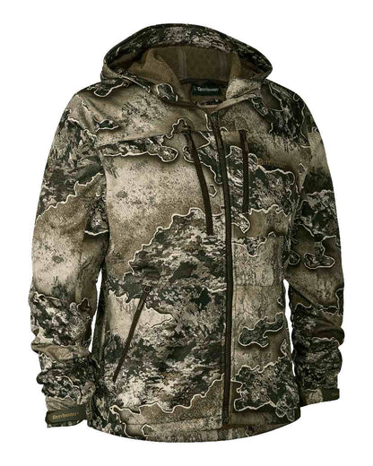 Realtree Excape coloured Deerhunter Excape Softshell Jacket on white background #colour_realtree-excape