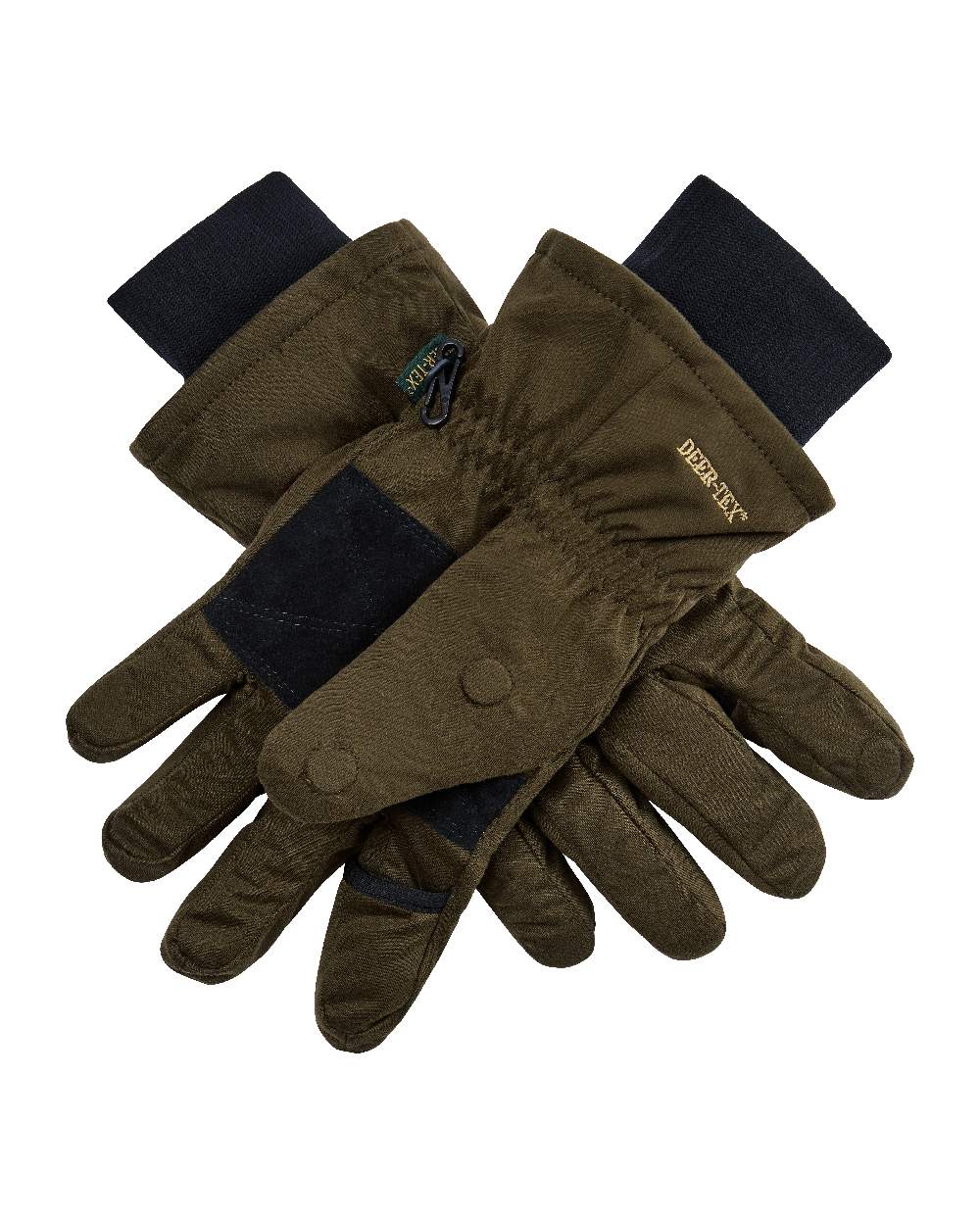 Art Green coloured Deerhunter Excape Winter Gloves on white background #colour_art-green
