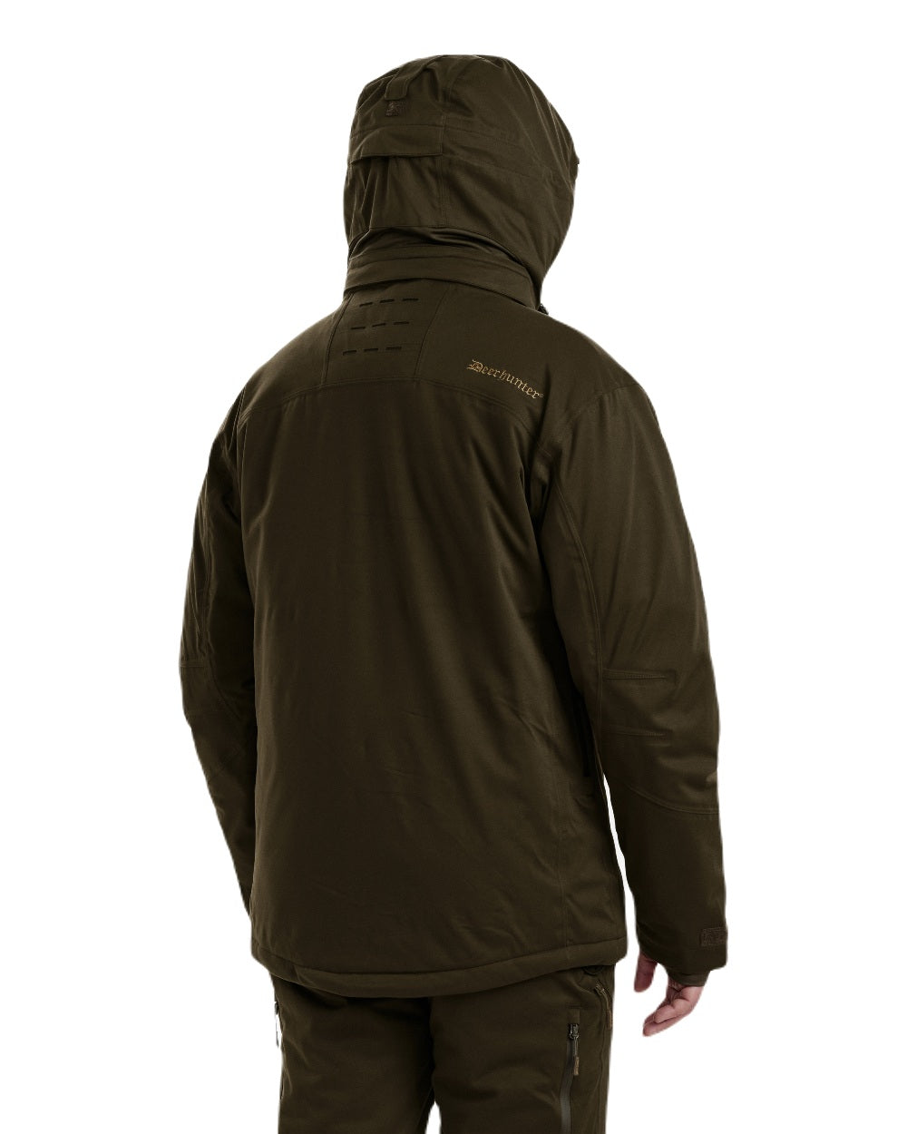 Art Green coloured Deerhunter Excape Winter Waterproof Jacket on white background #colour_art-green
