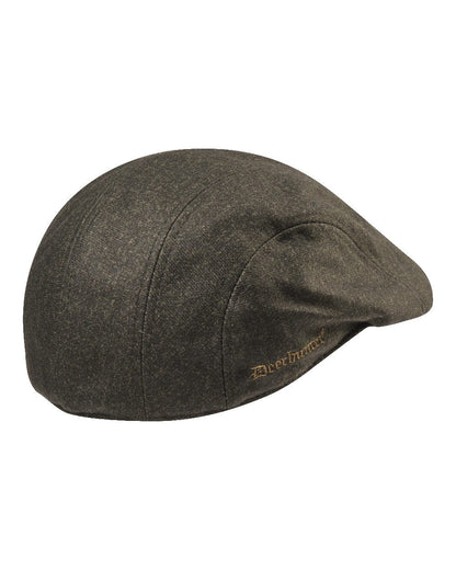 Elmwood coloured Deerhunter Flat Cap on white background #colour_elmwood