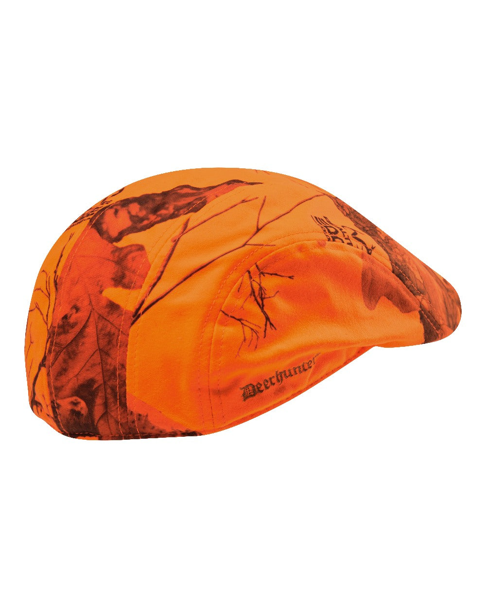 Realtree Edge Orange coloured Deerhunter Flat Cap on white background #colour_realtree-edge-orange