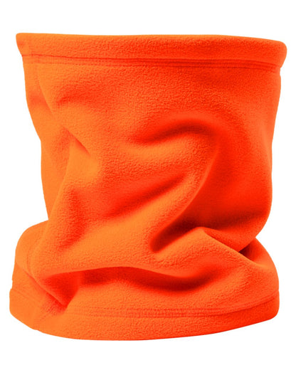 Orange coloured Deerhunter Fleece Neck Tube on white background #colour_orange