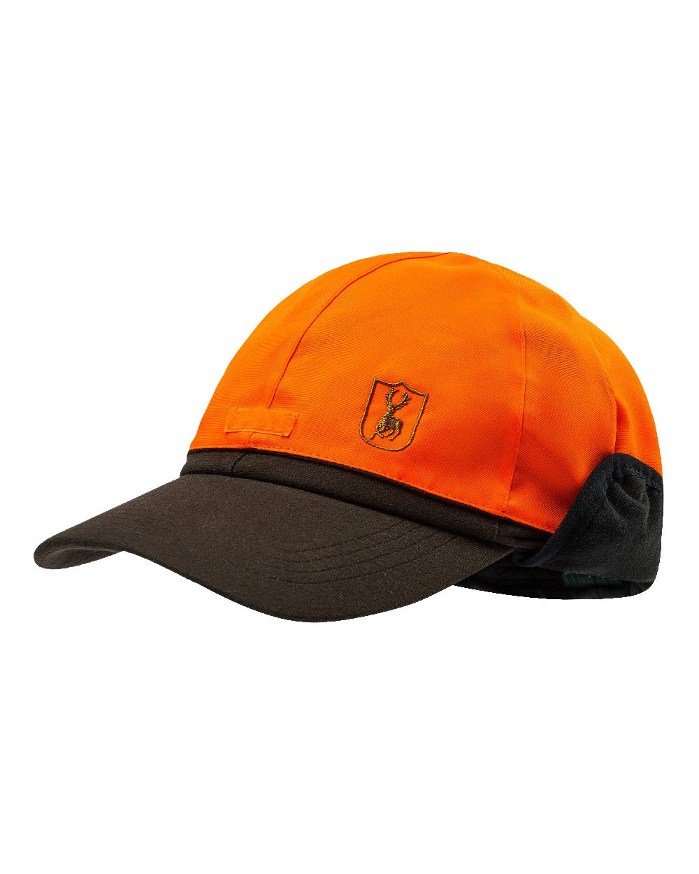 Wood coloured Deerhunter Game Cap with Safety on white background #colour_wood