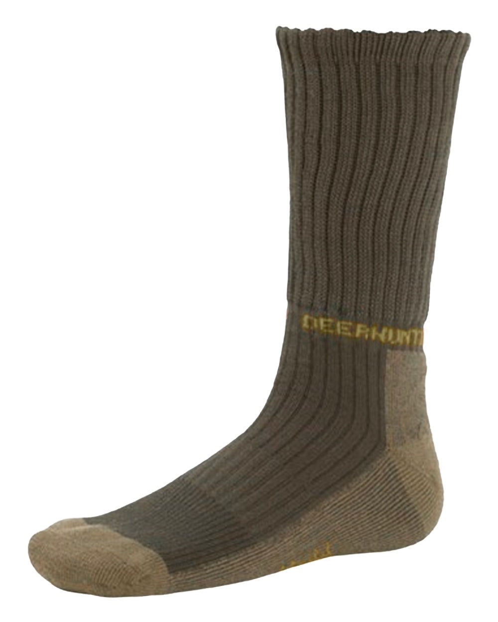 Dark Elm coloured Deerhunter Game Socks on white background #colour_dark-elm