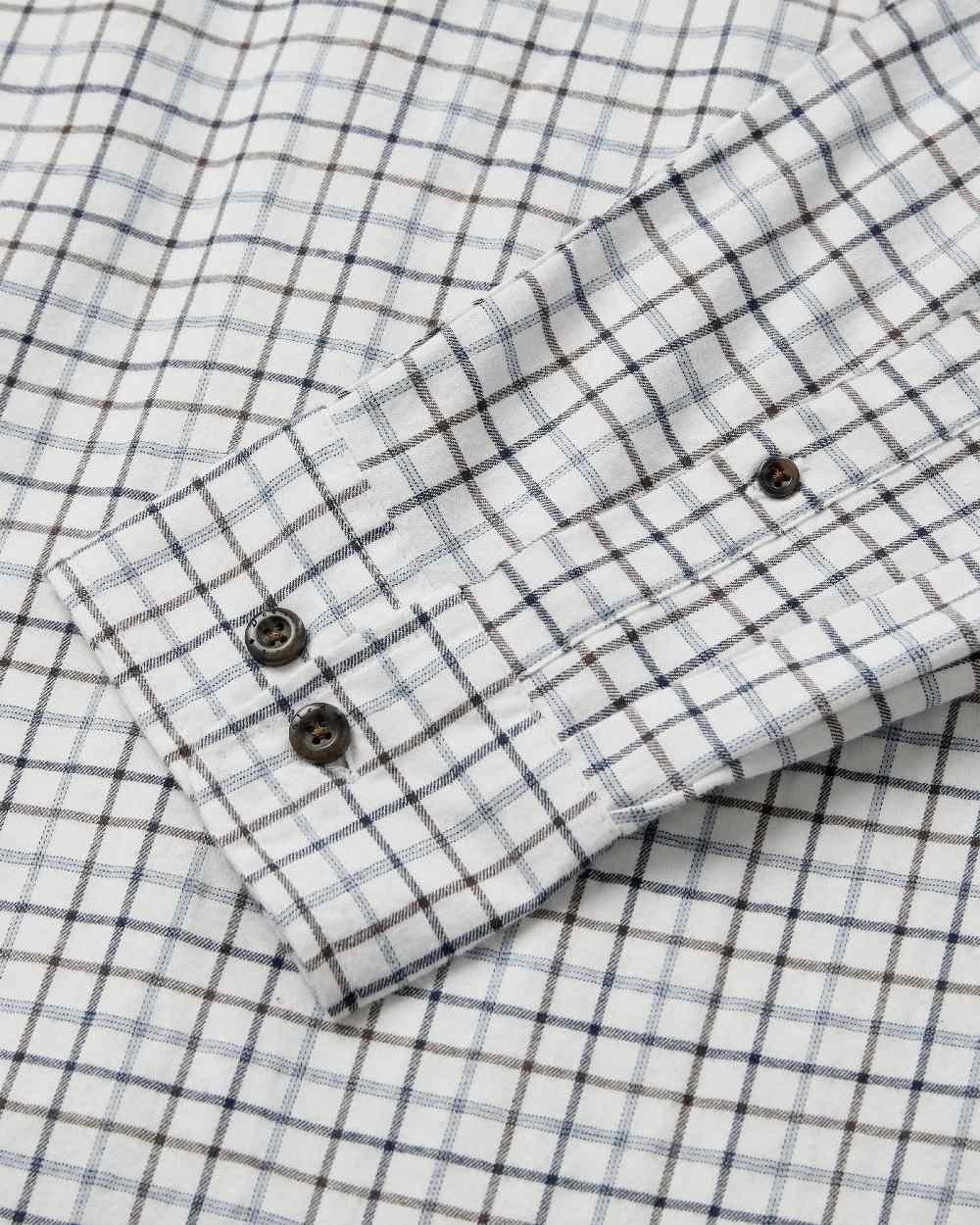 Blue Check Coloured Deerhunter Gavin Shirt on white background #colour_blue-check