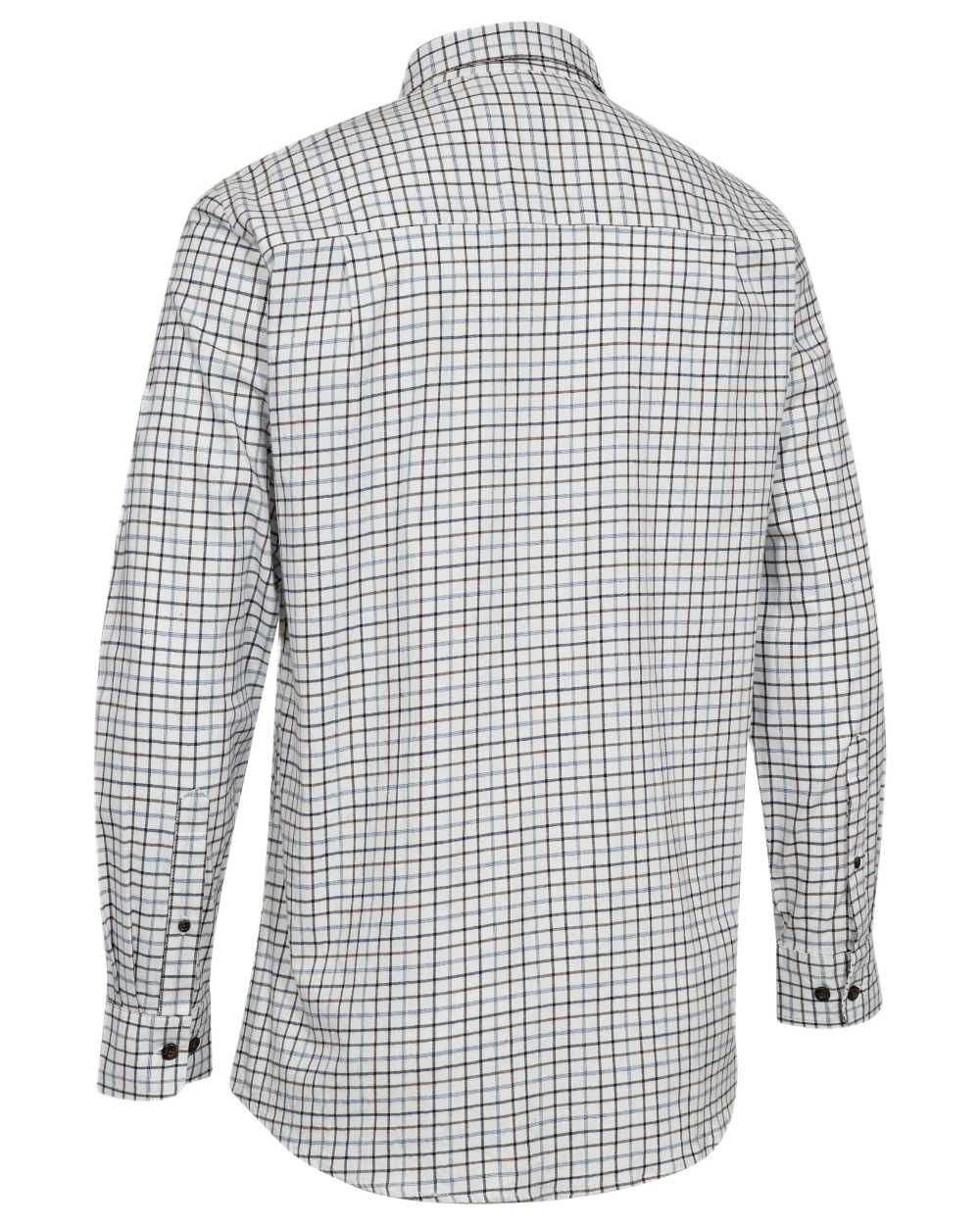 Blue Check Coloured Deerhunter Gavin Shirt on white background #colour_blue-check