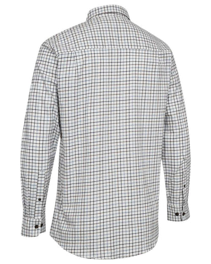 Blue Check Coloured Deerhunter Gavin Shirt on white background #colour_blue-check