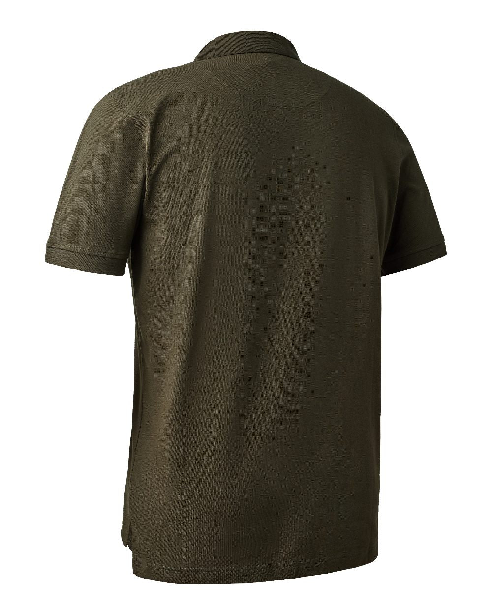 Deep Green Deerhunter Harris Polo Shirt on white background #colour_deep-green