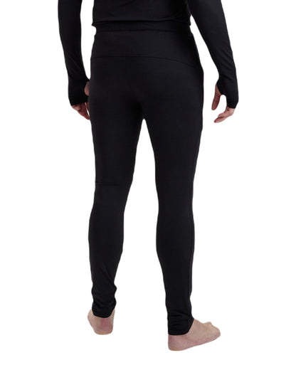 Black coloured Deerhunter Heat Long Johns on white background #colour_black