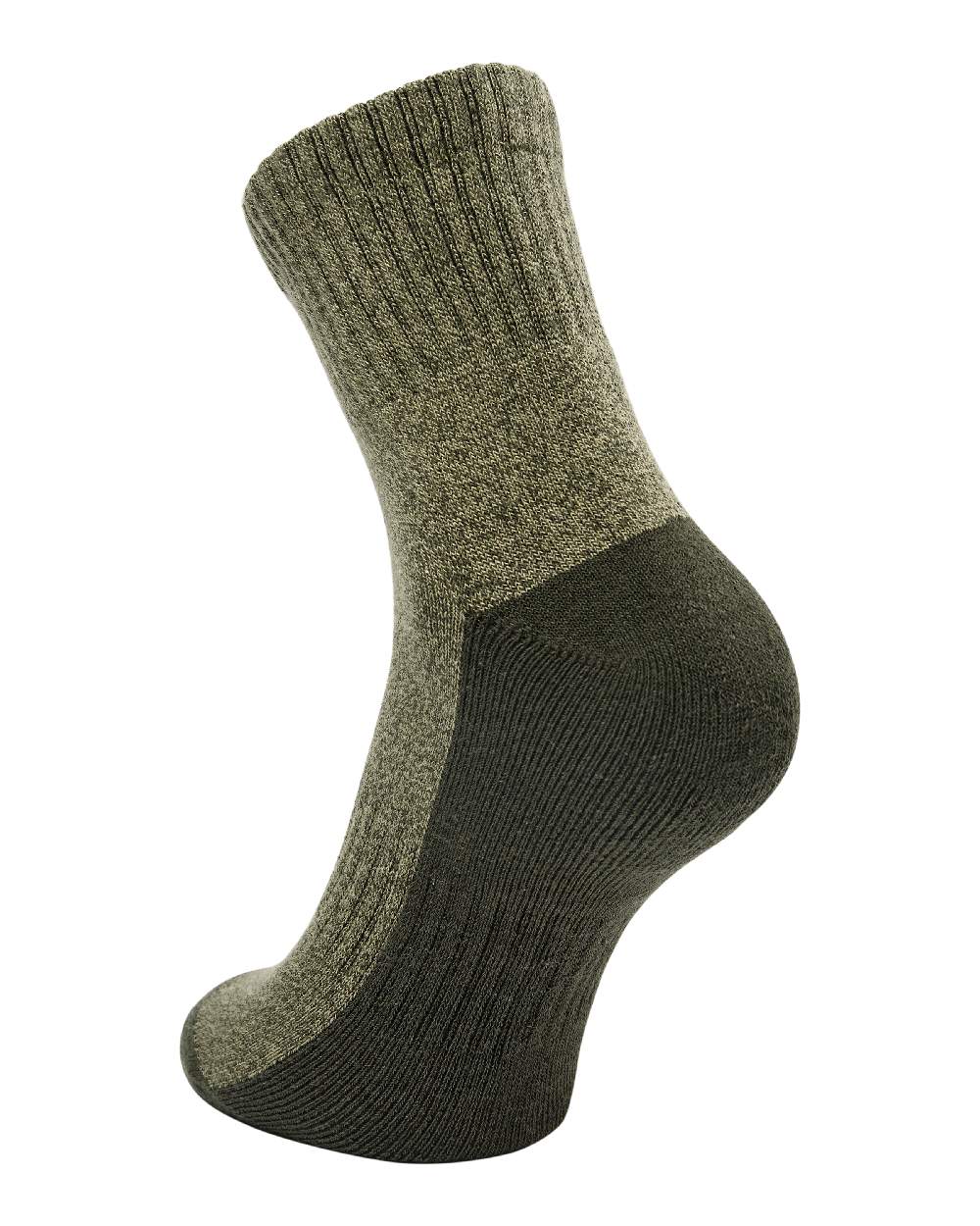 Green coloured Deerhunter Hemp Mix Ankle Socks on white background #colour_green