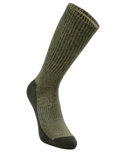 Green coloured Deerhunter Hemp Mix Socks on white background #colour_green