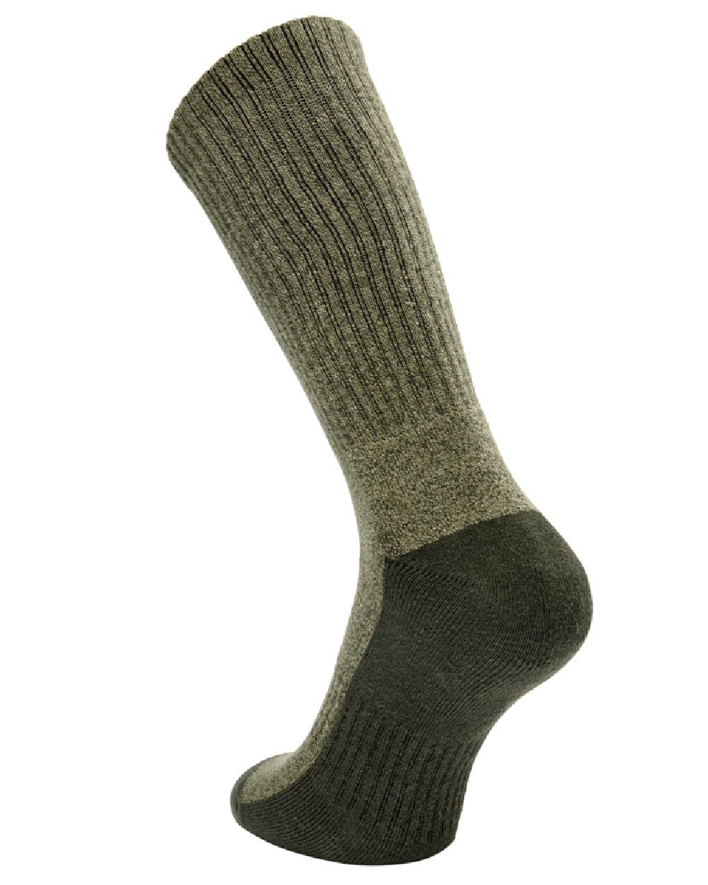 Green coloured Deerhunter Hemp Mix Socks on white background #colour_green