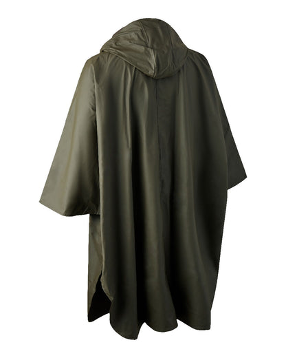 Art Green coloured Deerhunter Hurricane Rain Poncho on white background #colour_art-green