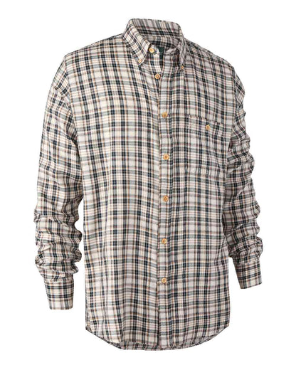 Blue Check coloured Deerhunter Jose Shirt on white background #colour_blue-check