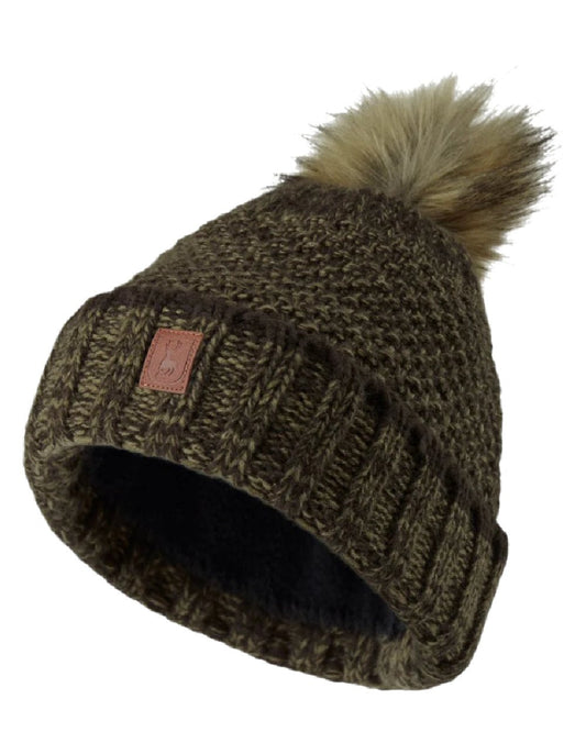 Art Green coloured Deerhunter Ladies Knitted Hat on white background #colour_art-green