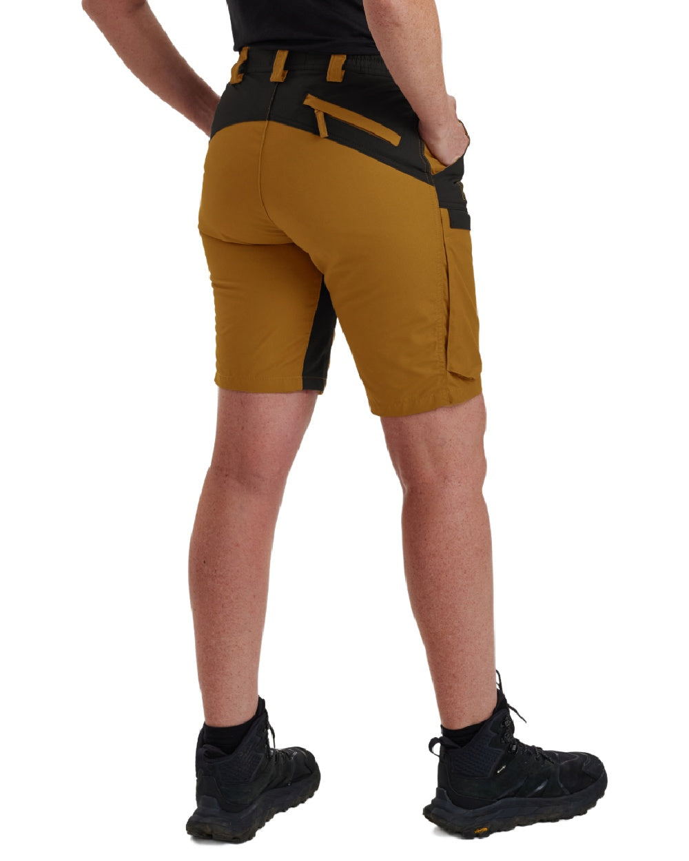 Bronze coloured Deerhunter Lady Ann Shorts on white background #colour_bronze
