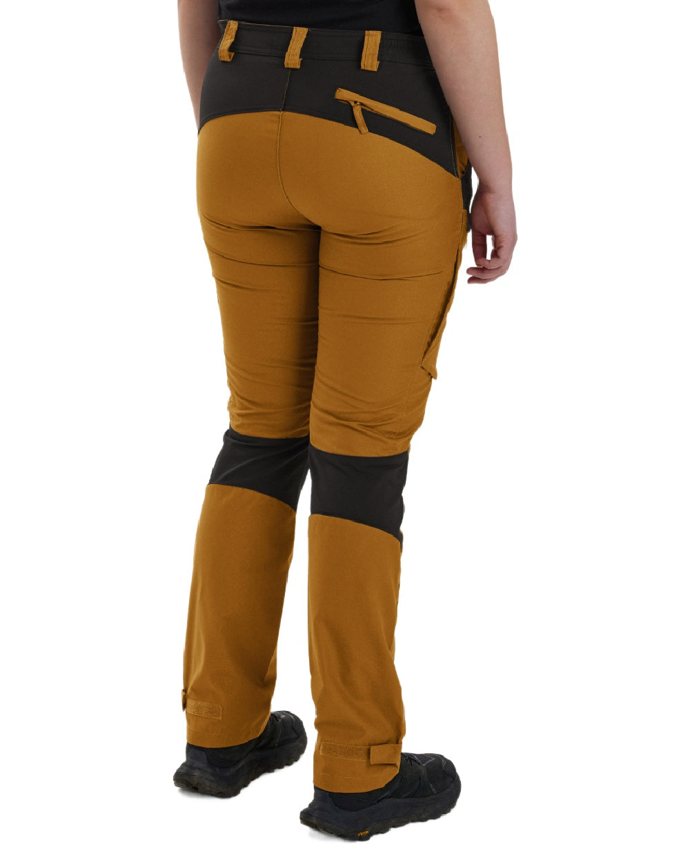 Bronze coloured Deerhunter Lady Ann Trousers on white background #colour_bronze