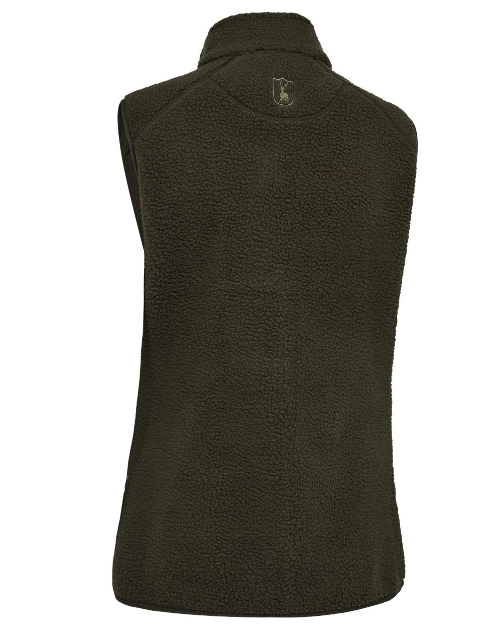 Forest Green coloured Deerhunter Lady Atlas Fleece Waistcoat on white background #colour_forest-green