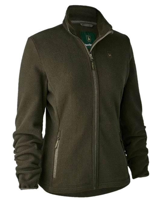 Beluga coloured Deerhunter Lady Chasse Fleece Jacket on white background #colour_beluga
