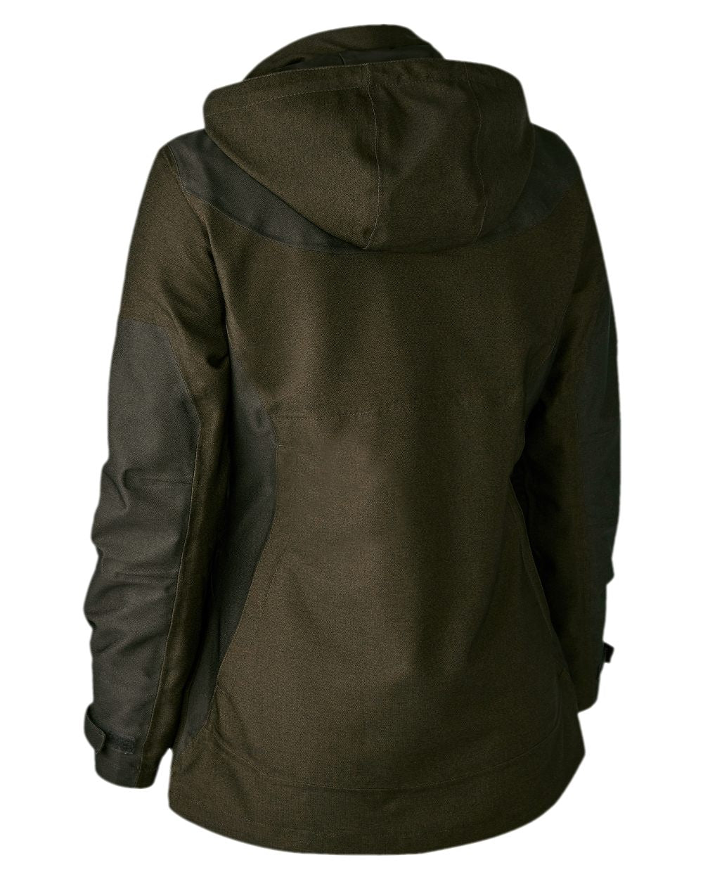 Olive Night Melange Coloured Deerhunter Lady Chasse Jacket on white background #colour_olive-night-melange