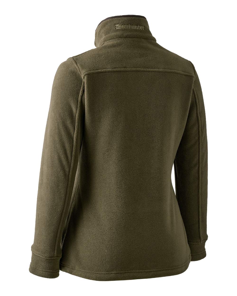 Tarmac Green Coloured Deerhunter Lady Eagle Fleece Jacket on white background #colour_tarmac-green