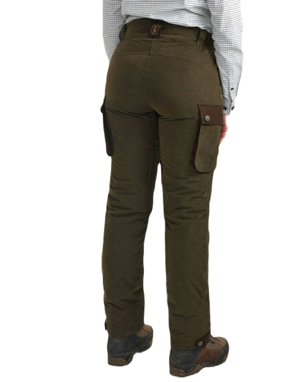 Tarmac Green coloured Deerhunter Lady Eagle Winter Trousers on white background #colour_tarmac-green