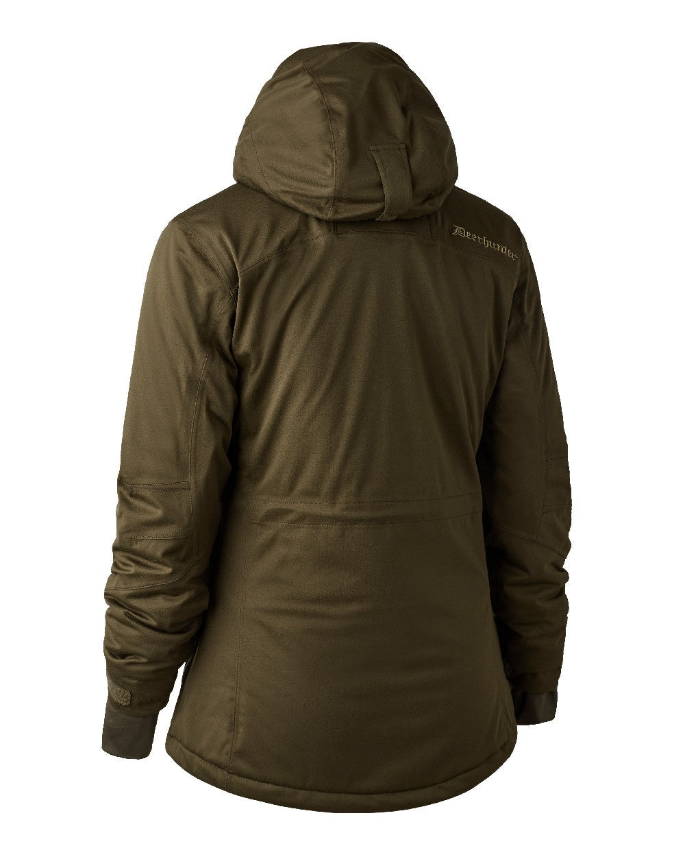 Art Green coloured Deerhunter Lady Excape Winter Jacket on white background #colour_art-green