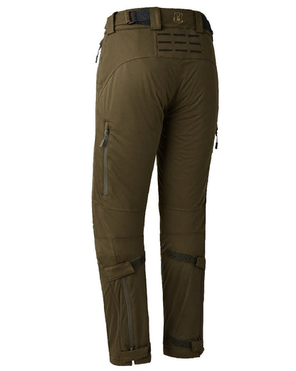 Art Green coloured Deerhunter Lady Excape Winter Trousers on white background #colour_art-green