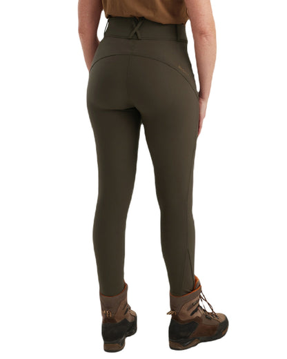 Palm Green coloured Deerhunter Lady Hunting Tights on white background #colour_palm-green