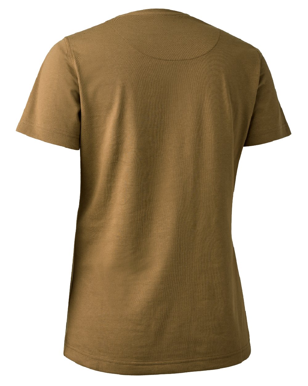Butternut coloured Deerhunter Lady Logo T-Shirt on white background #colour_butternut