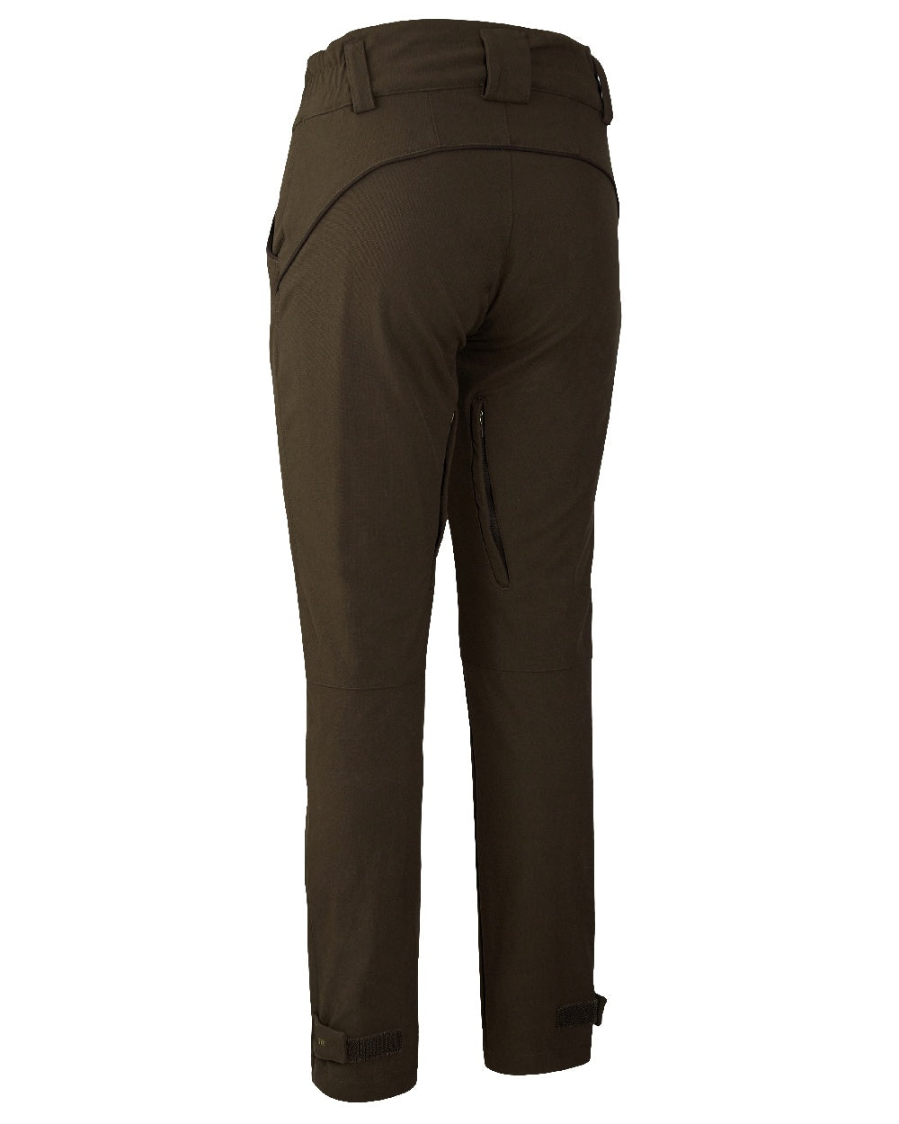 Wood coloured Deerhunter Lady Mary Extreme Waterproof Trousers on white background #colour_wood
