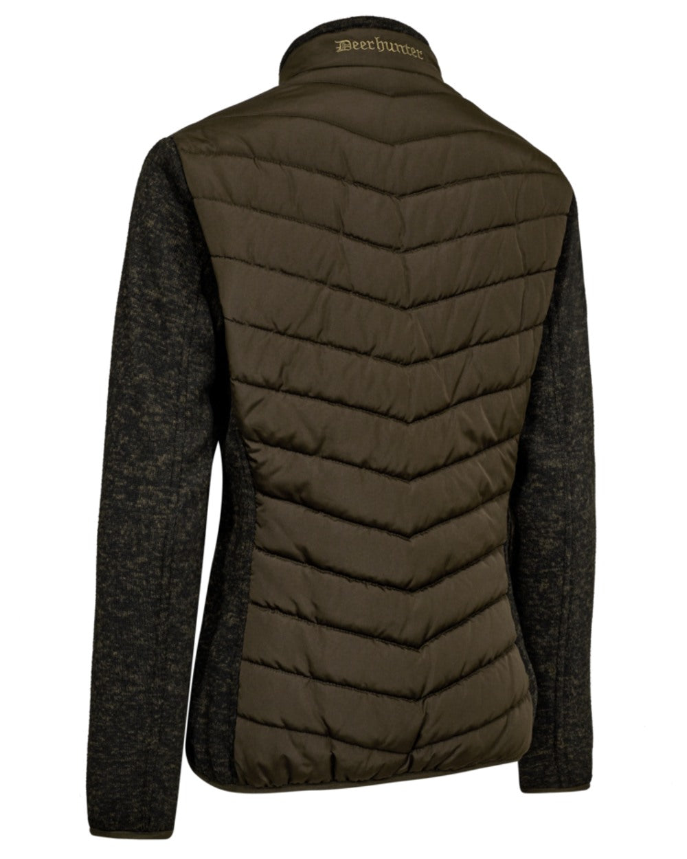Fallen Leaf coloured Deerhunter Lady Moor Padded Jacket on white background #colour_fallen-leaf