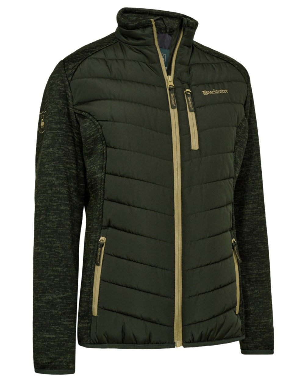 Forest Ember coloured Deerhunter Lady Moor Padded Jacket on white background #colour_forest-ember