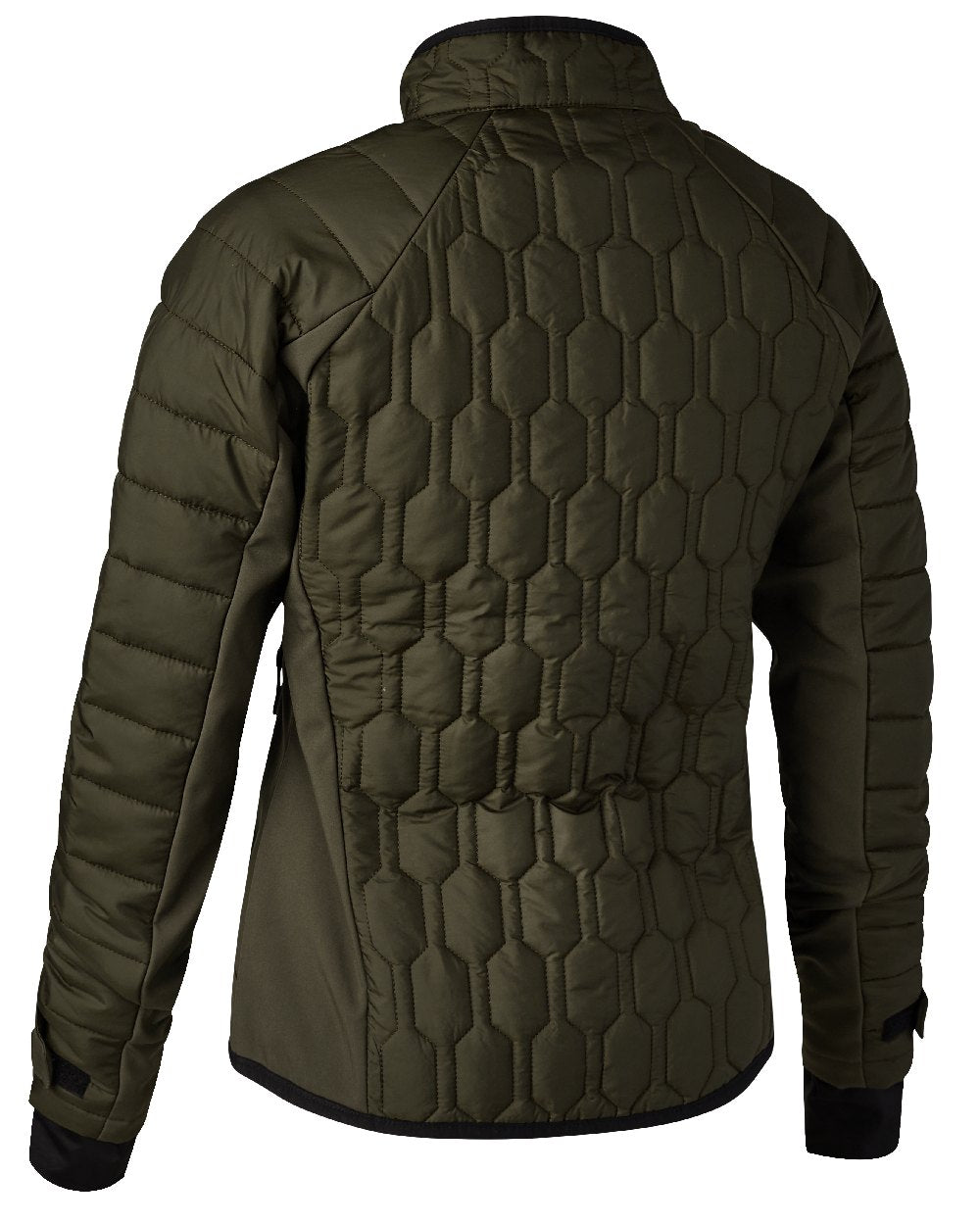 Forest Green coloured Deerhunter Lady Mossdale Quilted Jacket on white background #colour_forest-green