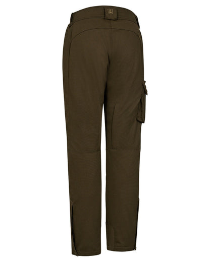 Art Green coloured Deerhunter Lady Muflon Pro Trousers on white background #colour_art-green