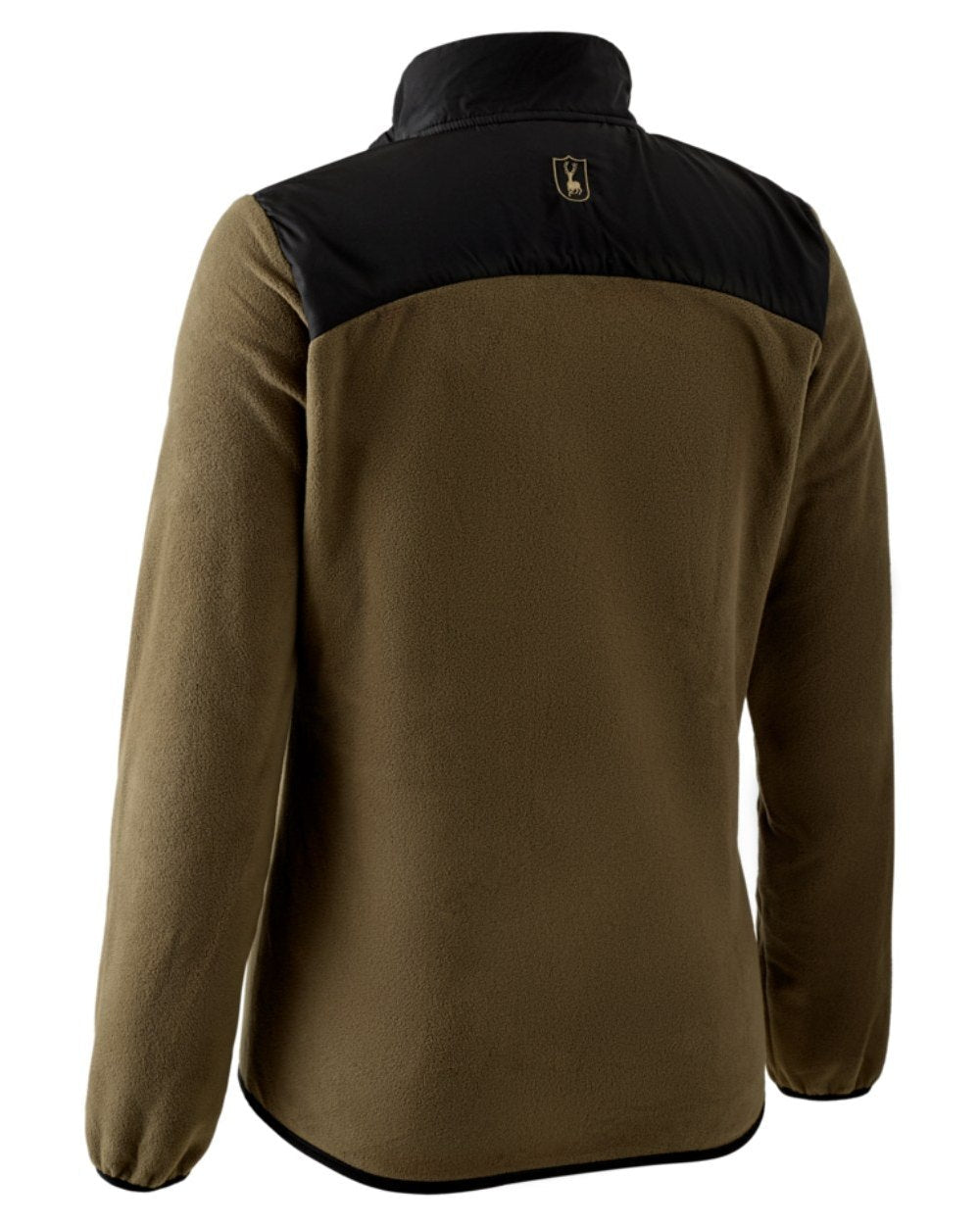 Hickory coloured Deerhunter Lady Northward Fleece Jacket on white background #colour_hickory