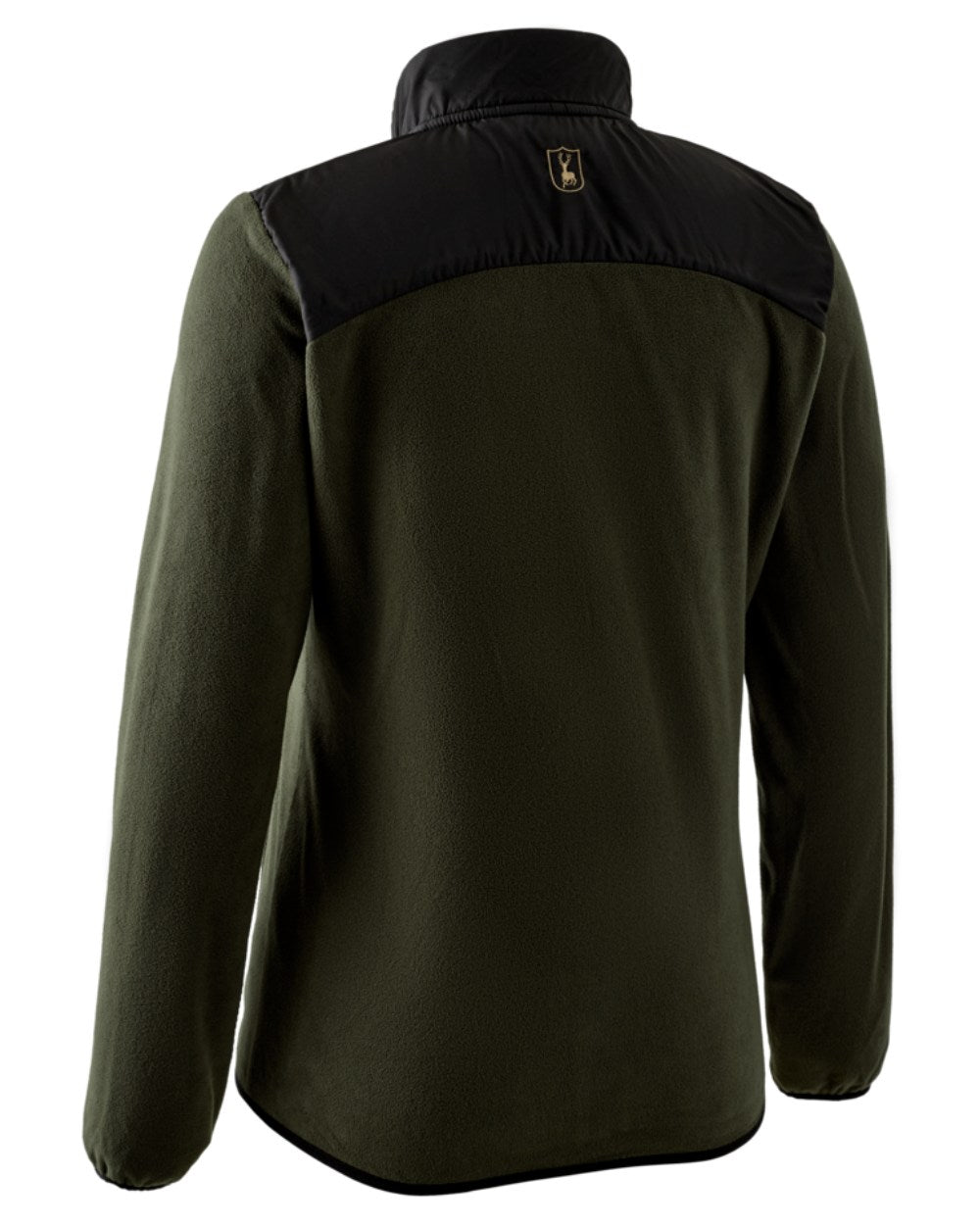 Rifle Green coloured Deerhunter Lady Northward Fleece Jacket on white background #colour_rifle-green