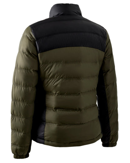 Rifle Green coloured Deerhunter Lady Northward Padded Jacket on white background #colour_rifle-green