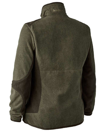Graphite Green coloured Deerhunter Lady Pam Bonded Fleece Jacket on white background #colour_graphite-green