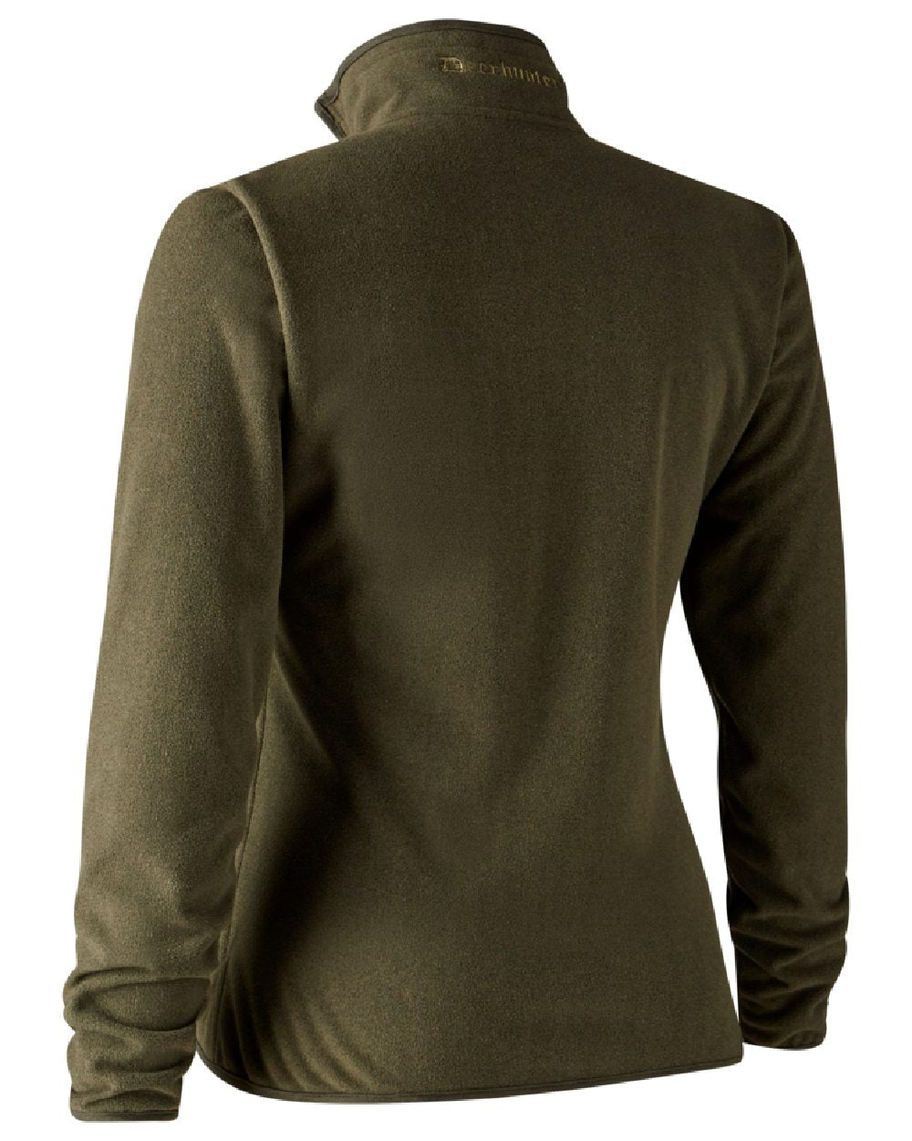 Green Orange coloured Deerhunter Lady Pam Reversible Bonded Fleece Jacket on white background #colour_green-orange