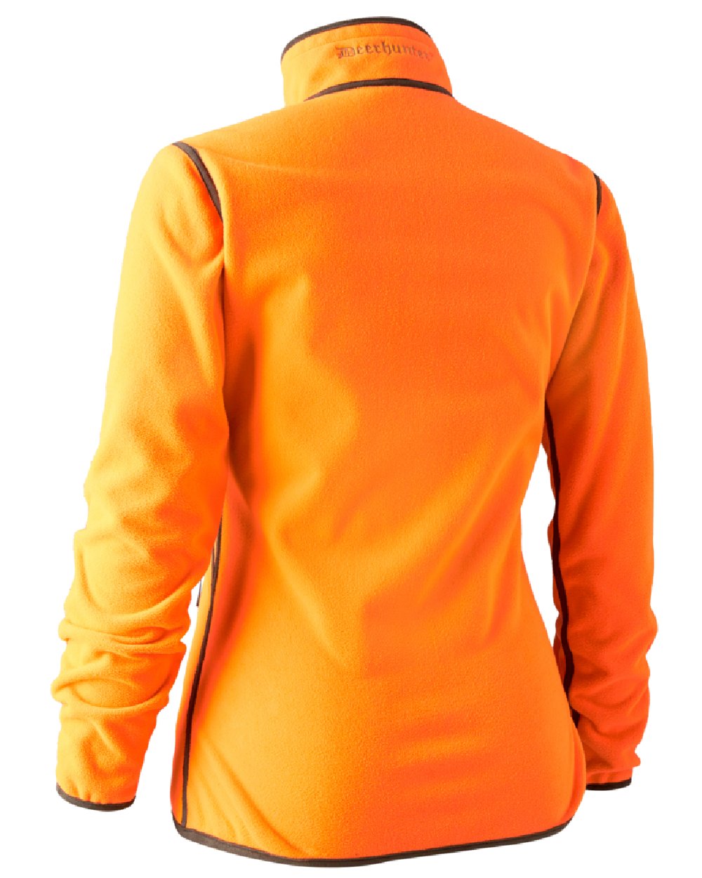 Green Orange coloured Deerhunter Lady Pam Reversible Bonded Fleece Jacket on white background #colour_green-orange