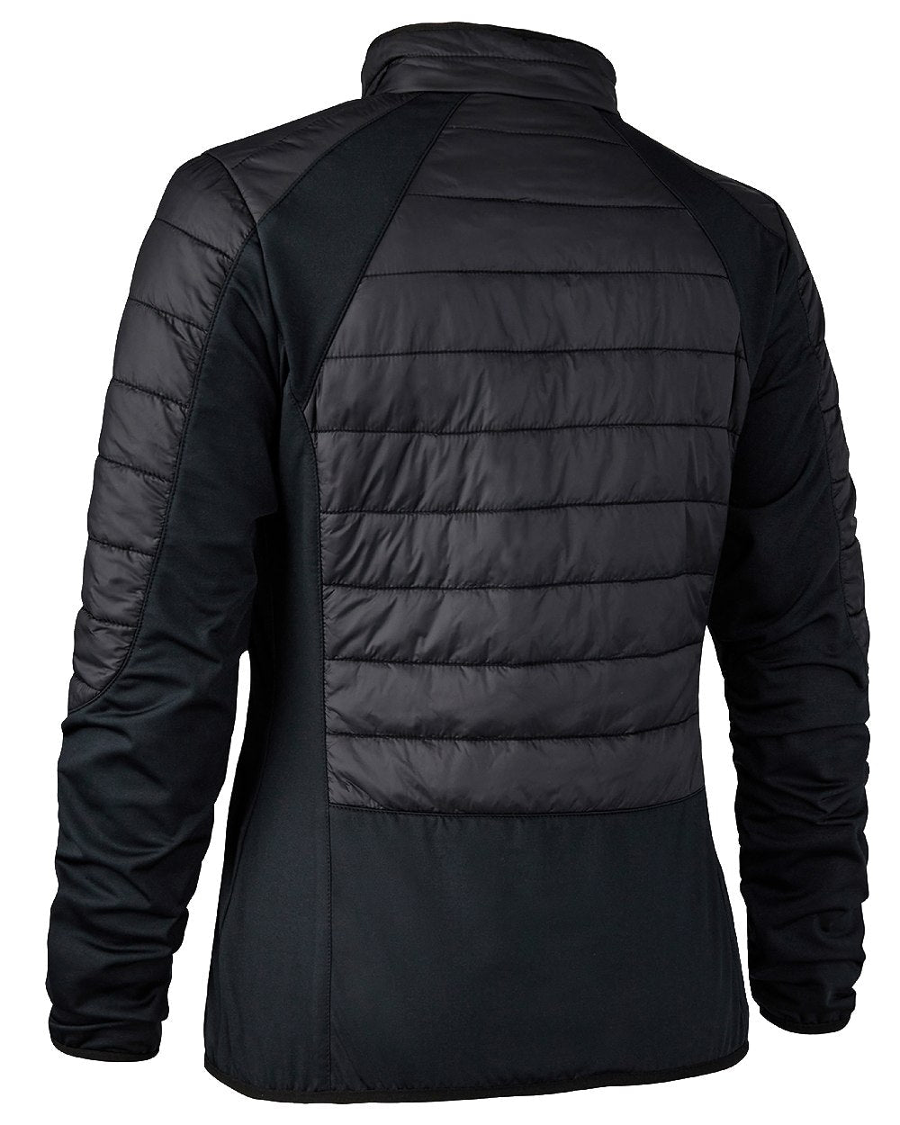 Black coloured Deerhunter Lady Pine Padded Inner Jacket on white background #colour_black