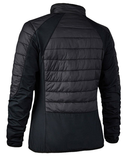 Black coloured Deerhunter Lady Pine Padded Inner Jacket on white background #colour_black