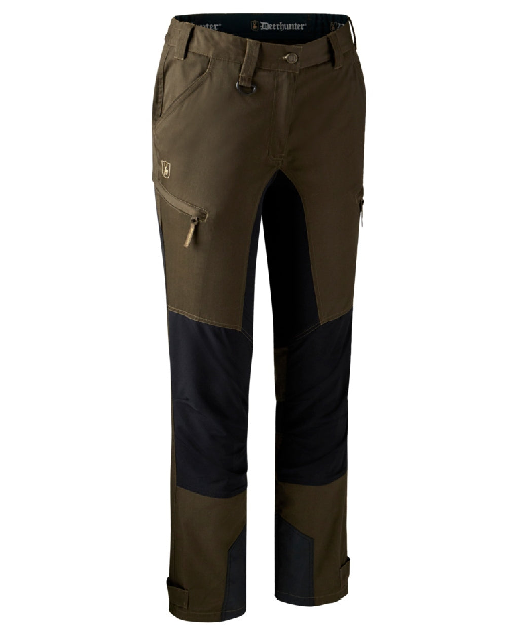 Fallen Leaf coloured Deerhunter Lady Roja Trousers on white background #colour_fallen-leaf