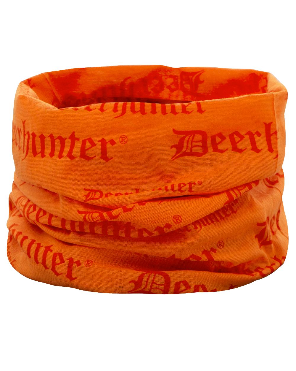 Orange coloured Deerhunter Logo Neck Tube on white background #colour_orange