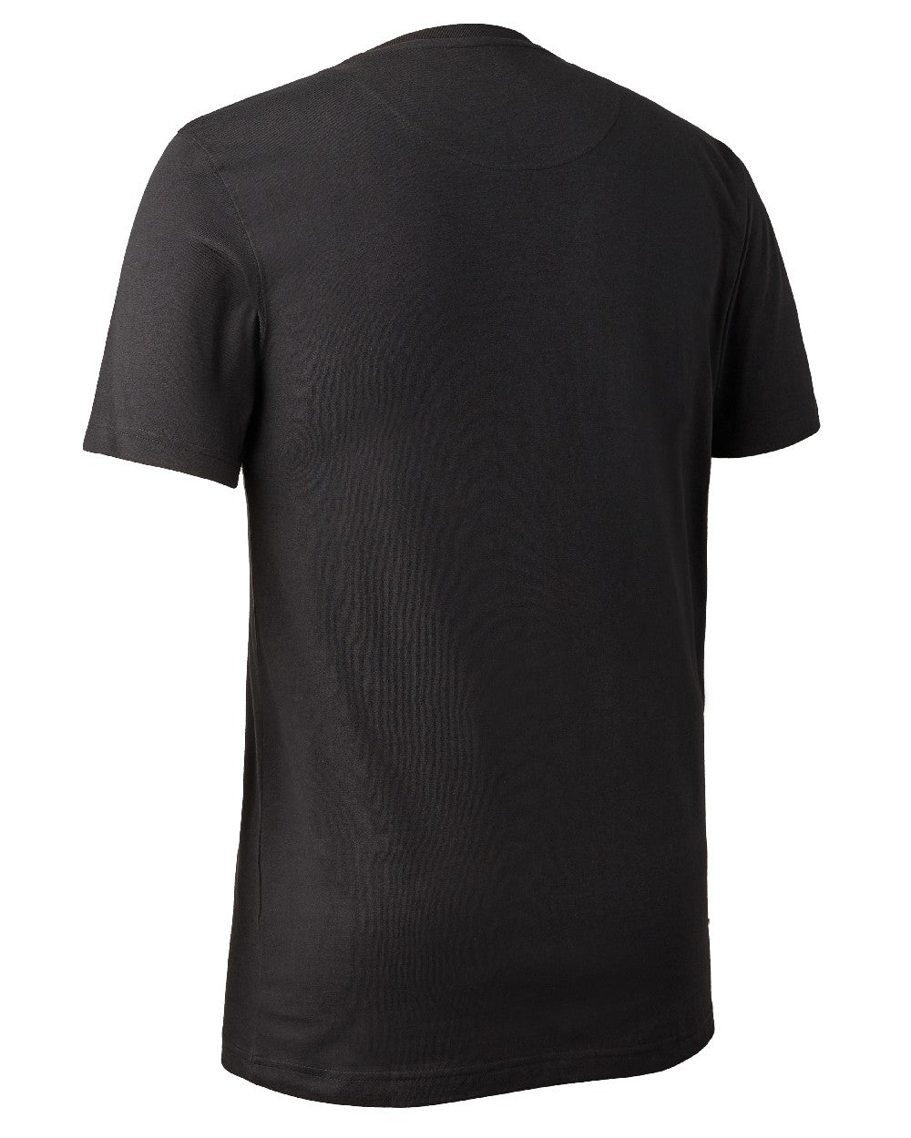 Black coloured Deerhunter Logo T-Shirt on white background #colour_black