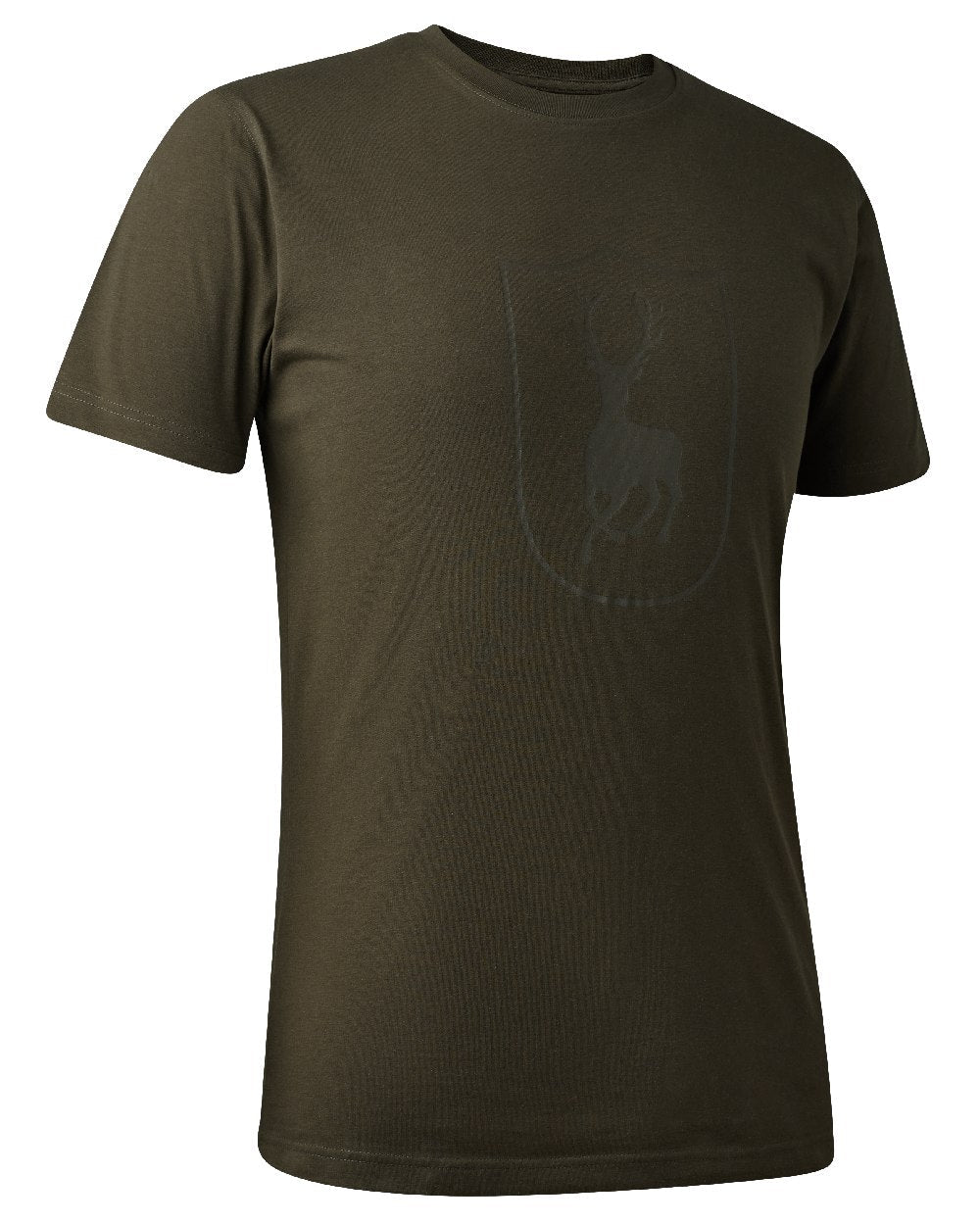 Fallen Leaf coloured Deerhunter Logo T-Shirt on white background #colour_fallen-leaf