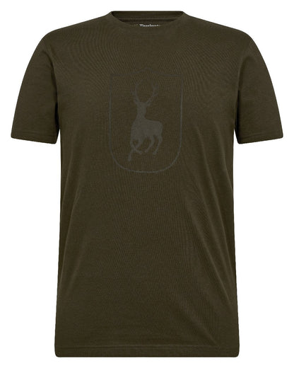 Fallen Leaf coloured Deerhunter Logo T-Shirt on white background #colour_fallen-leaf