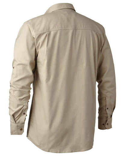 Beige coloured Deerhunter Matobo Shirt on white background #colour_beige